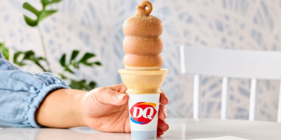 $1 Dairy Queen Dipped Cone (Includes New Cinnamon Toast Crunch Dip!)