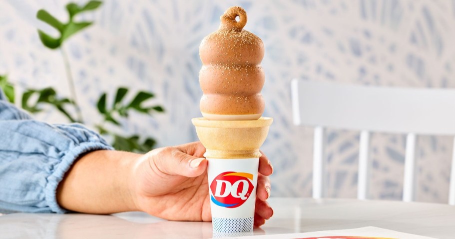 $1 Dairy Queen Dipped Cone (Includes New Cinnamon Toast Crunch Dip!)