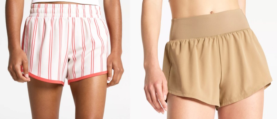 girl and woman modeling shorts