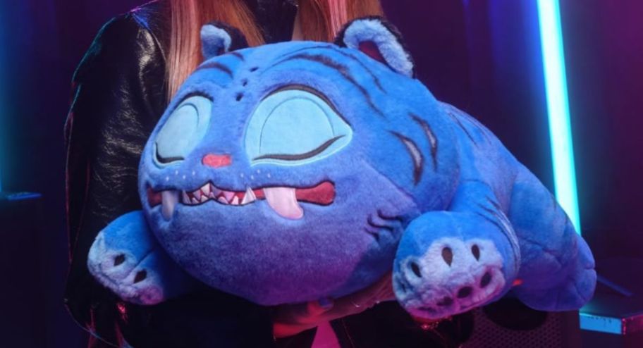 Demon hunter plush large in womans hands