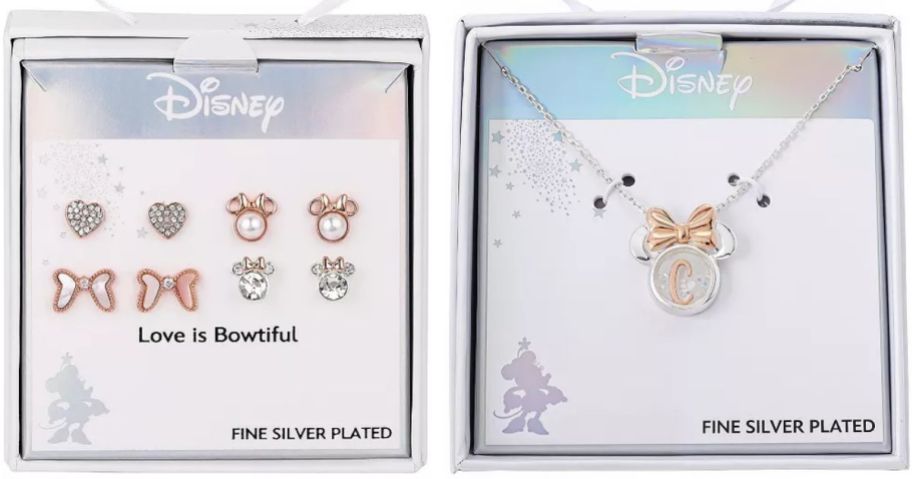 Stock images of two Disney Jelwery Box Sets from Kohl's