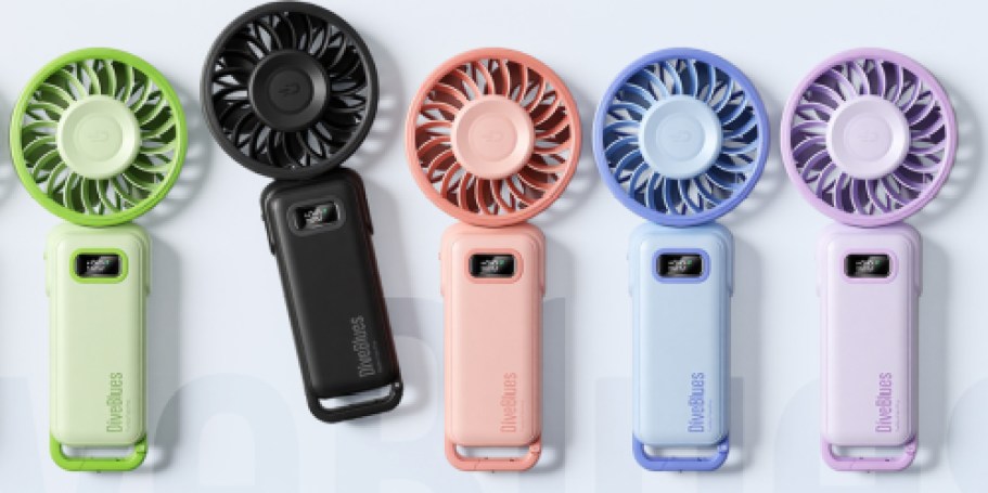 Portable Rechargeable Fan Just $10.79 on Amazon (Clippable & Wearable)