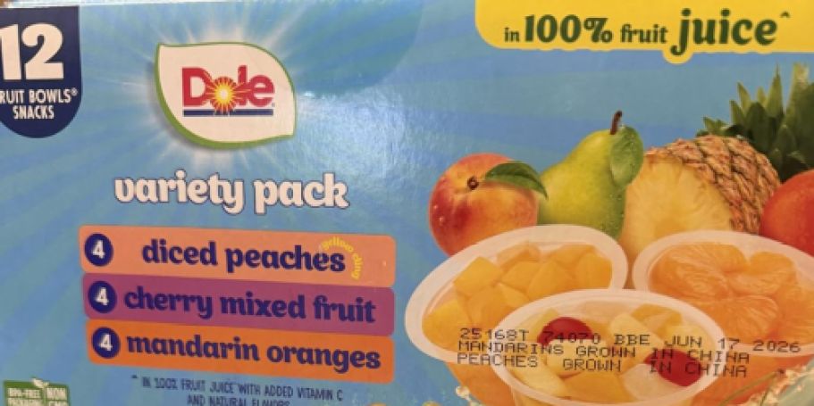 Dole Fruit Bowls 12-Packs Just $5.94 Shipped on Amazon