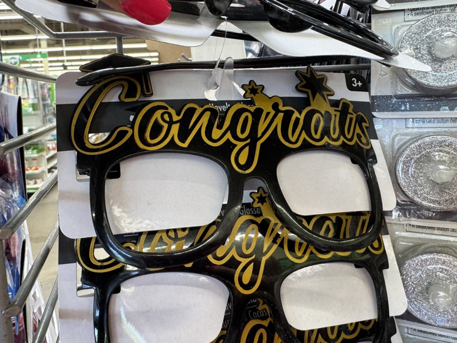 glasses that say congratulations on top