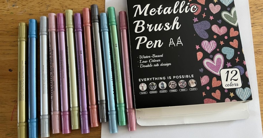 Dual Tipped Metallic Markers 12-Count Just $3.99 Shipped on Amazon