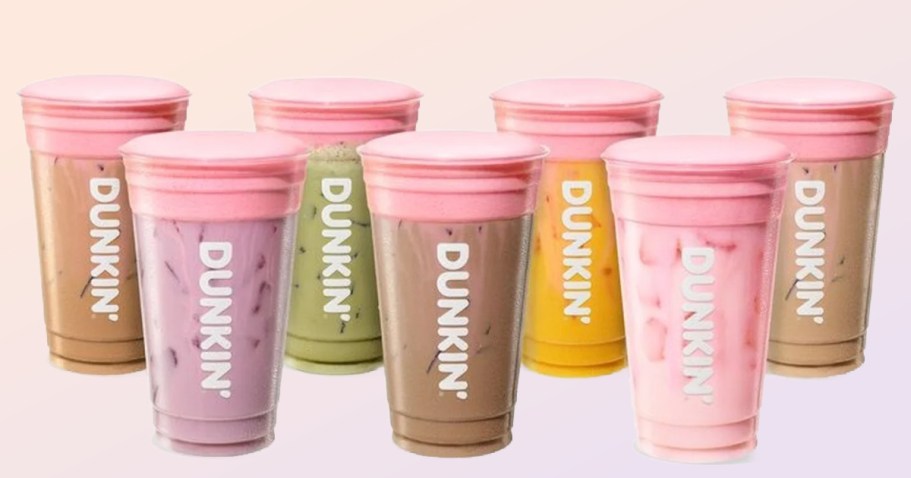 NEW Dunkin Summer Menu | Barbie Pink Strawberry Cold Foam, Refreshers, & More