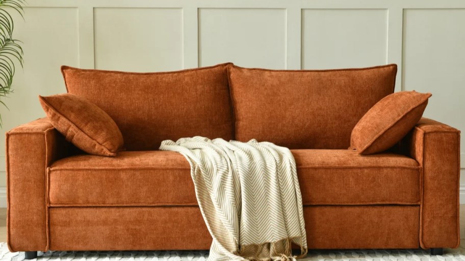 orange sofa