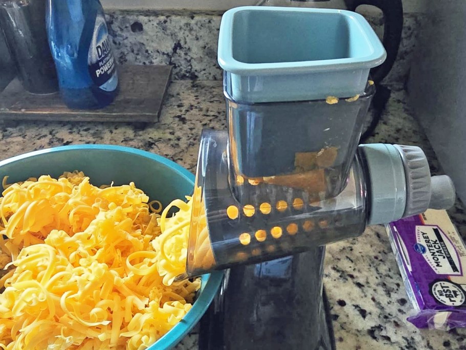 Rotary Cheese Grater Just $12.89 on Amazon (Shreds Veggies Too!)