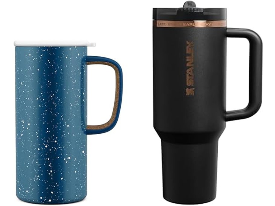 Ello Campy 18oz Stainless Steel Travel Mug and Stanley&nbsp;x Messi Quencher ProTour Flip Straw Tumbler