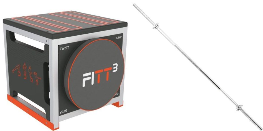 Woot fitness items box and barebell