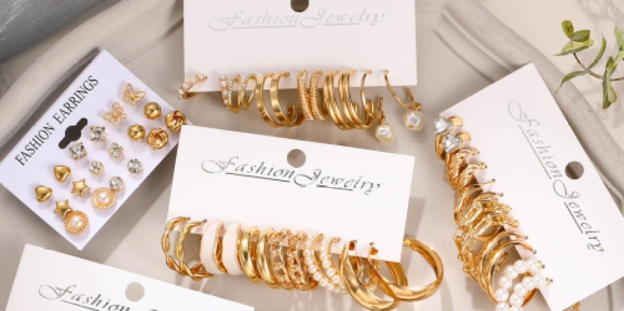 Hypoallergenic Earrings 45-Pair Set Only $10 on Amazon