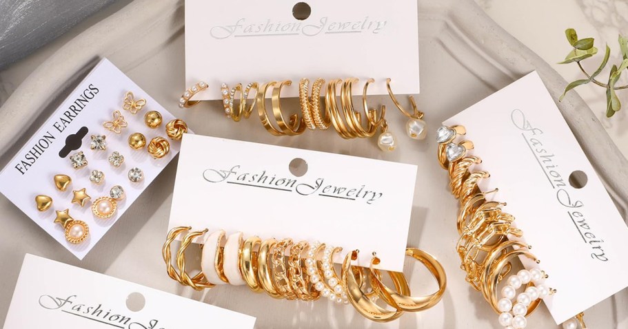 Hypoallergenic Earrings 45-Pair Set Only $10 on Amazon