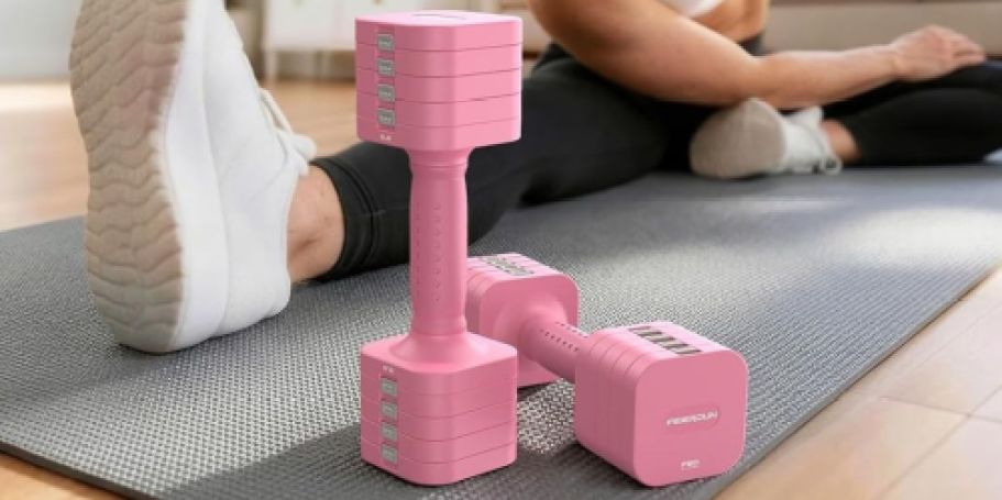 Adjustable Dumbbells Just $27.99 Shipped on Amazon (Reg. $50)