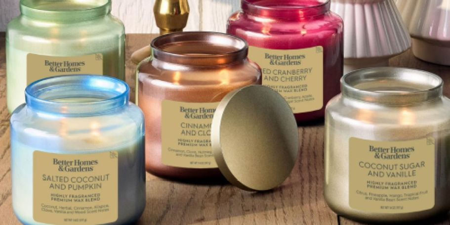 NEW Better Homes & Gardens Fall Candles Just $5 on Walmart.com