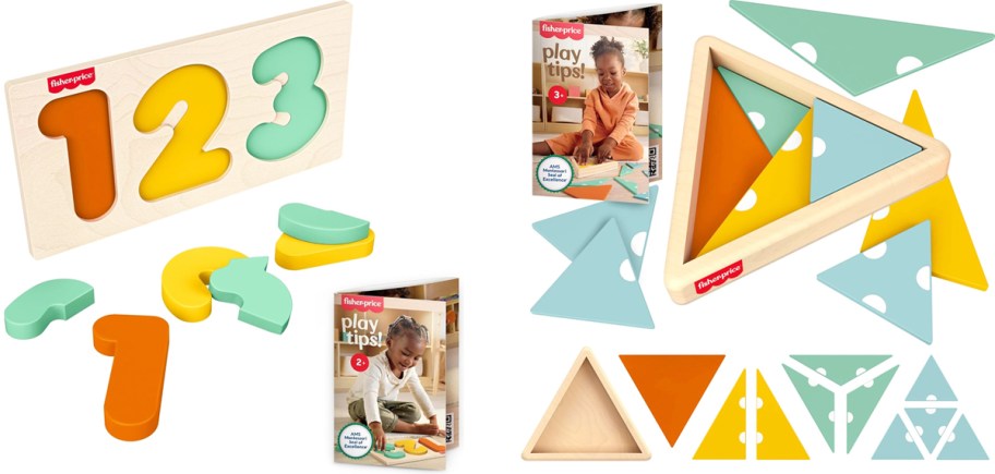numbers and triangle puzzles