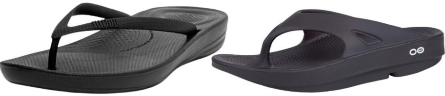 FitFlop Women's IQushion Ergonomic Flip Flops and OOFOS OOriginal Recovery Sandals