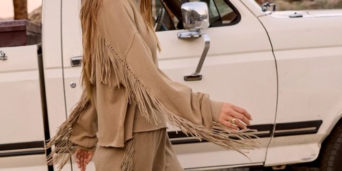 Up to 50% Off Aerie Fringe Sweatshirt & Boots | May Sell Out