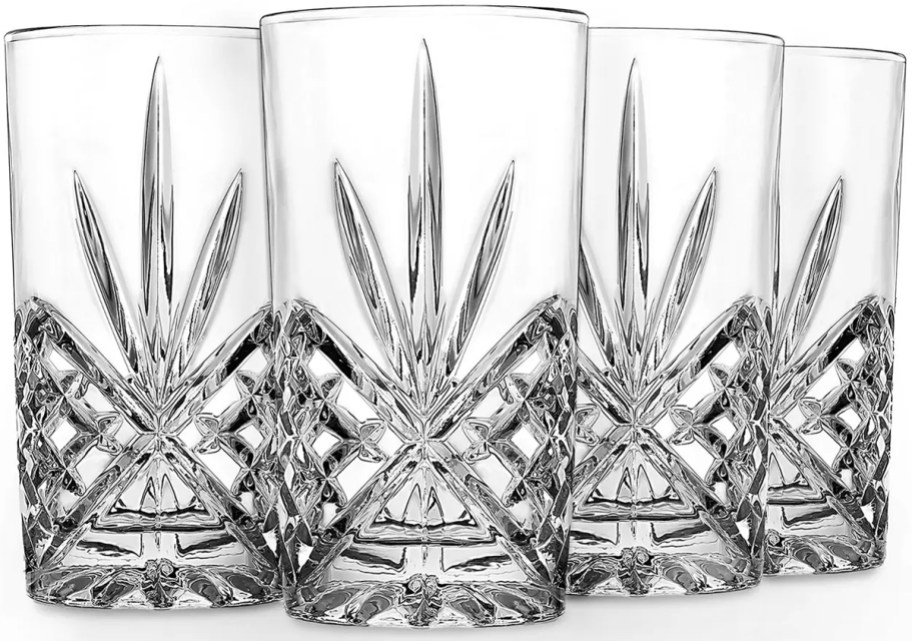 Godinger Dublin 12oz Highball Glasses 4-Piece Set