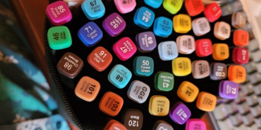Alcohol Markers 80-Pack Just $9.49 on Amazon (Includes Storage Case)