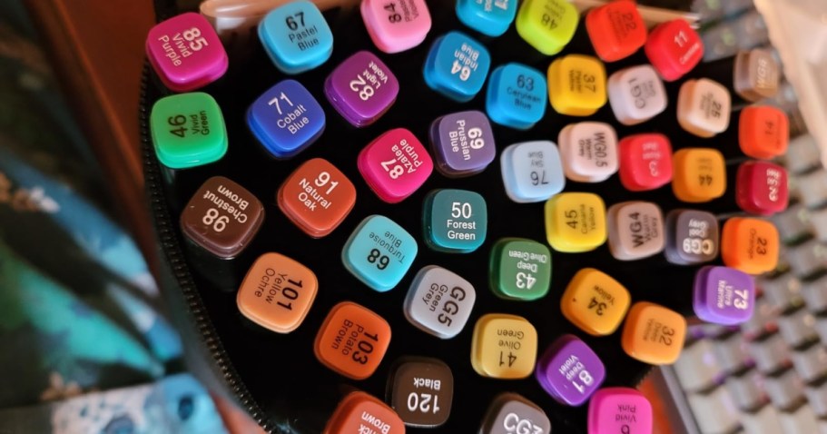 Alcohol Markers 80-Pack Just $9.49 on Amazon (Includes Storage Case)