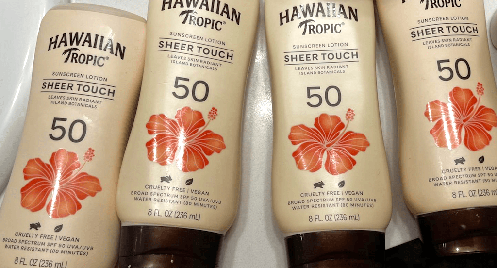 Hawaiian Tropic sunscreen 