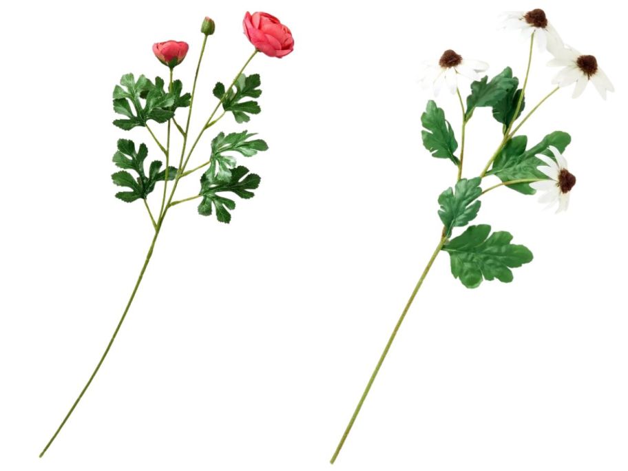 Hearth & Hand with Magnolia Coral Ranunculus Artificial Stem and Black Eyed Susan Artificial Stem