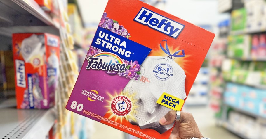 Hefty 13-Gallon Trash Bags 80-Count Only $9.57 Shipped on Amazon