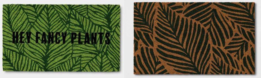 Hey Fancy Plants and Palm Doormats from Target