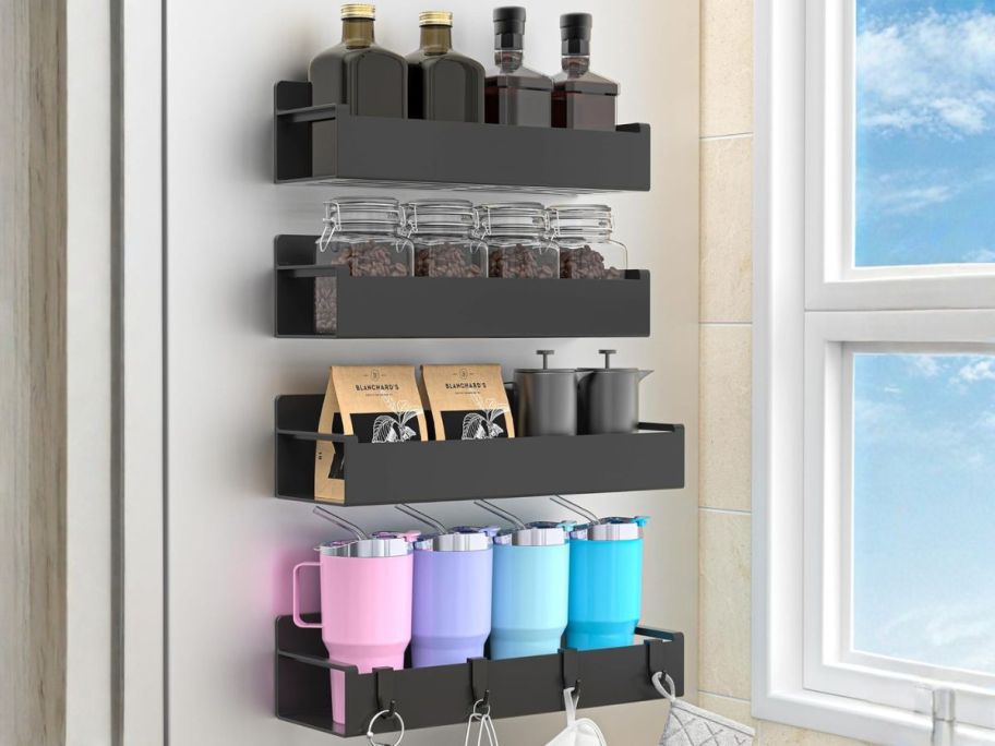 HuggieGems Magnetic Spice Rack 4-Pack