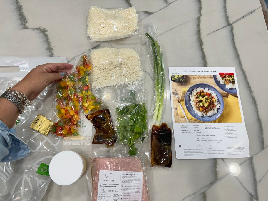Home Chef Meal Delivery with Prepacked ingredients