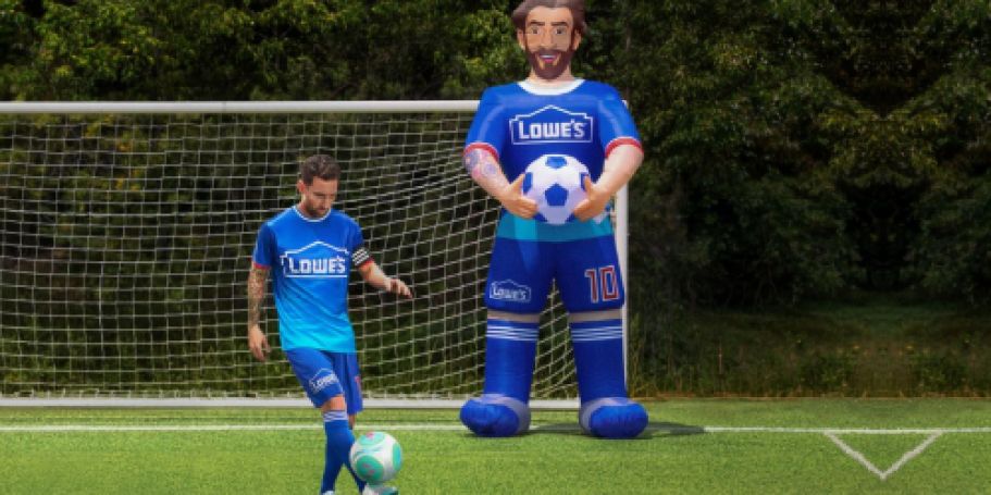 Messi Fans Need This Giant 10′ Lighted Inflatable from Lowe’s – Just $99 Shipped!