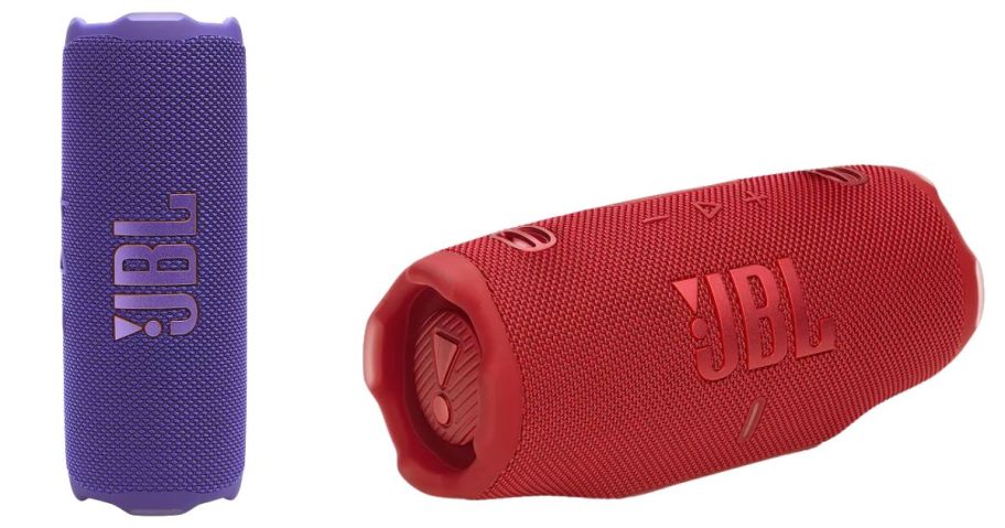 JBL Flip 7 Portable Waterproof Bluetooth Speaker and JBL Charge 6 Portable Waterproof Bluetooth Speaker