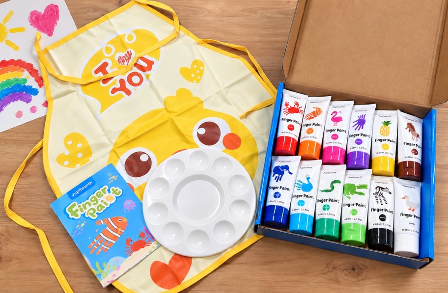kids finger paint set