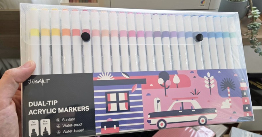 Dual-Tip Acrylic Paint Pens 24-Pack Just $6.99 Shipped on Amazon
