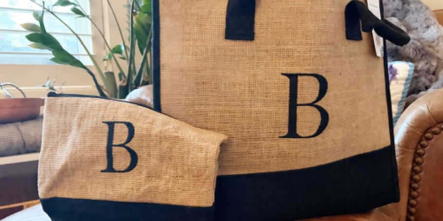 Initial Canvas Tote Sets Only $10.99 on Amazon | Great Gift for Mom or Graduate!