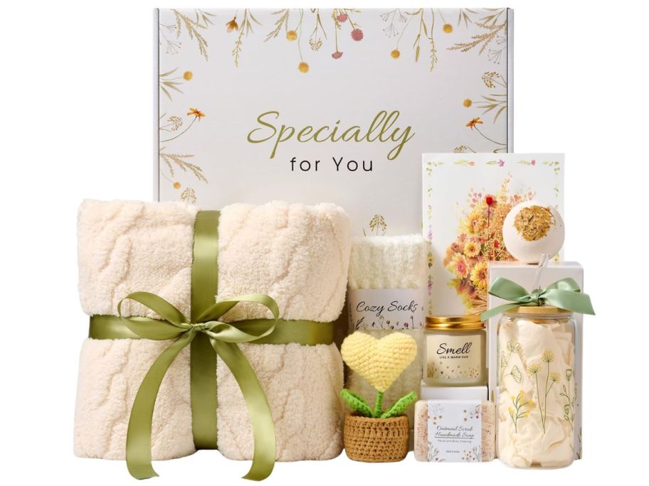 KMCCUMBER Self-Care Gift Box contents