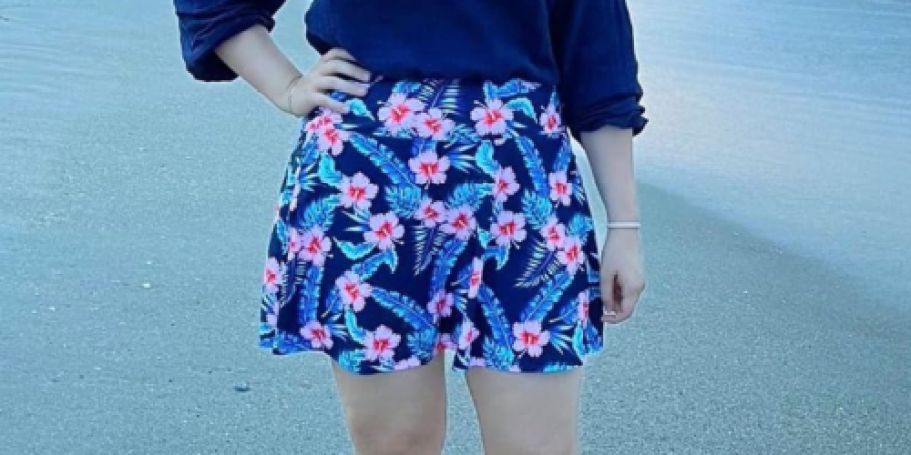 These Women’s Swim Skirts Have FOUR Pockets & Are Only $12.99 on Amazon!
