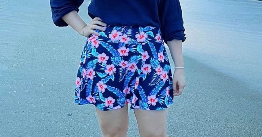 These Women’s Swim Skirts Have FOUR Pockets & Are Only $12.99 on Amazon!