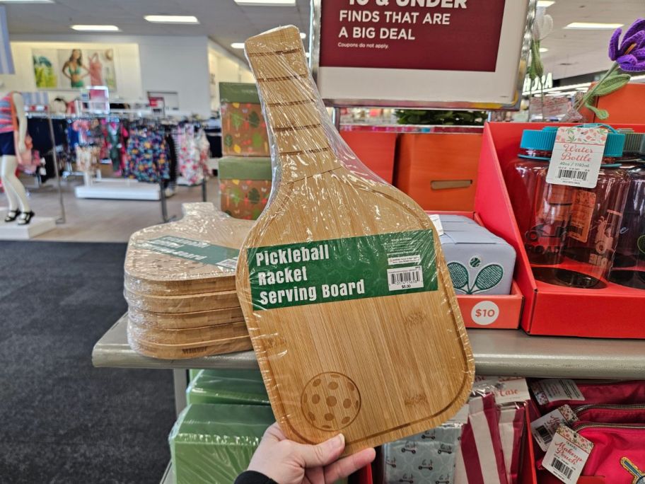 A Pickleball shaped Serving board from Kohl's