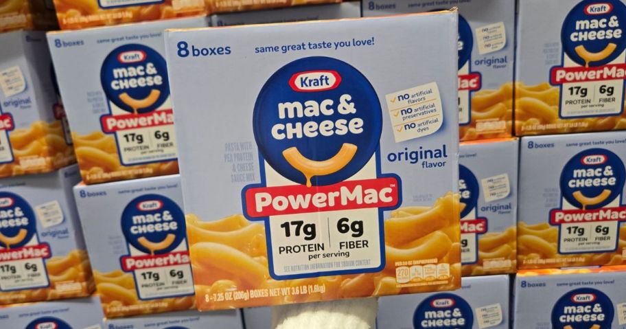 Kraft Mac & Cheese Power Mac 7.25oz 8-Pack in hand in store