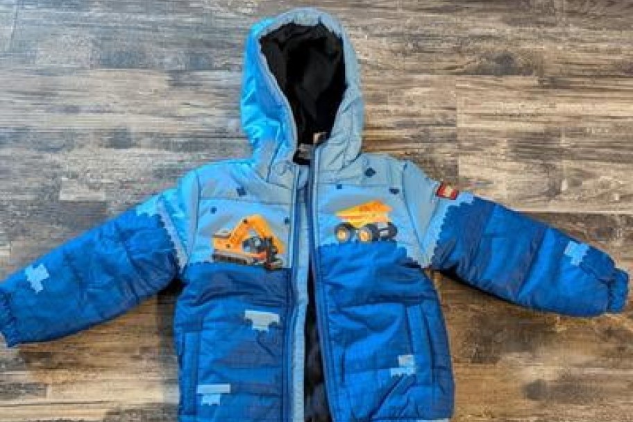 LEGO toddler jacket on the floor