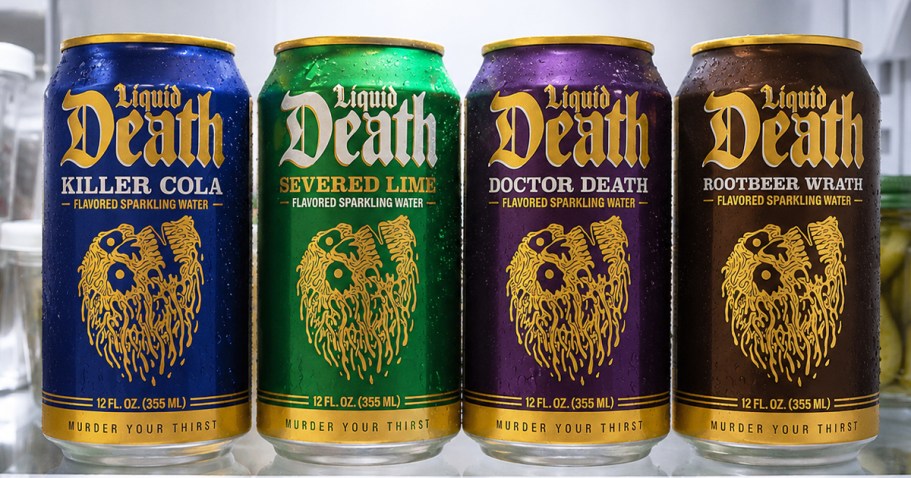 Liquid Death Flavored Sparkling Water 12-Pack Just $7 Shipped on Amazon