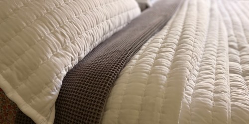 Litanika Oatmeal Quilt Bedding Set Just $25 Shipped (Looks Like Pottery Barn!)