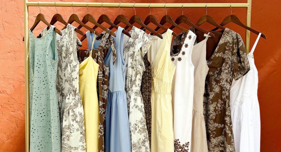 Loft dresses on hanger