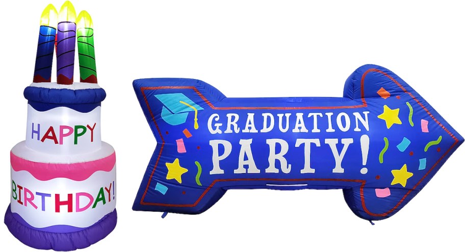 birthday and graduation inflatables