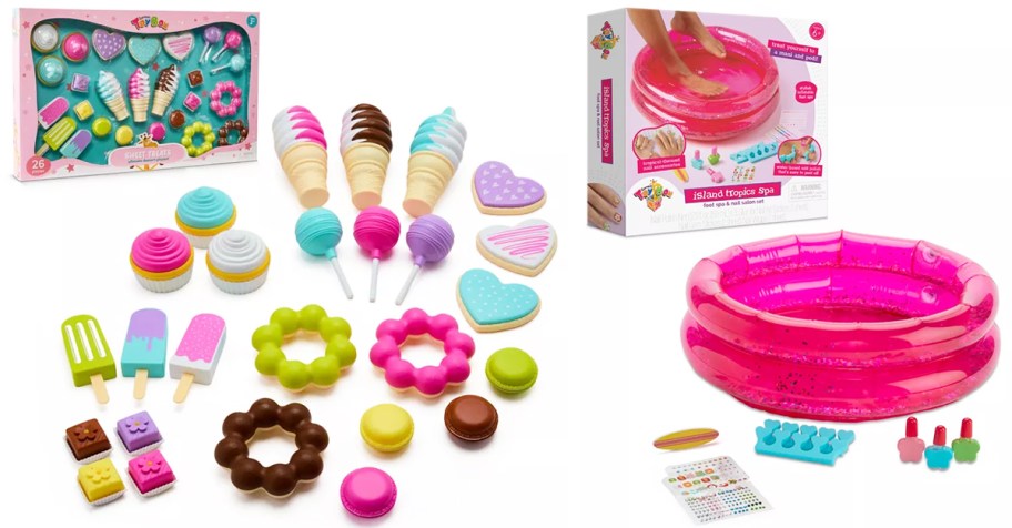 dessert and nail spa playsets