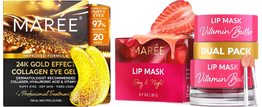 maree eye gels and lip mask sets