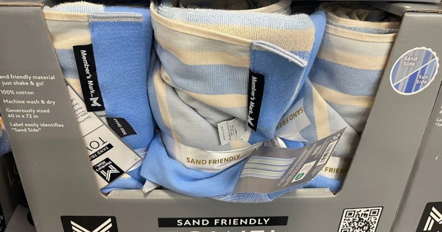 Sand-Resistant Beach Towels 2-Packs Only $13.98 on SamsClub.com