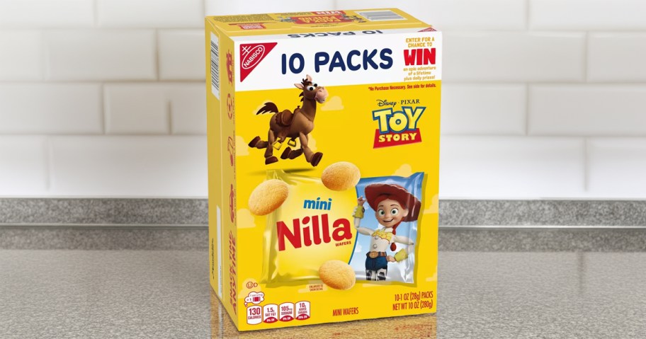 Mini Nilla Wafers in a Toy Story box