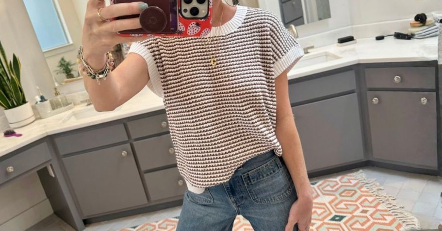 Textured Women’s Knit Top Only $8.99 on Amazon (Reg. $18)